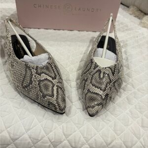 Chinese Laundry Snakeskin Patterned Flats